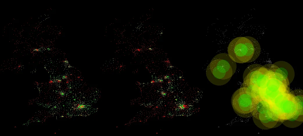 Extura Local admin dashboard showing UK listing distribution